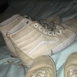 White vans high tops